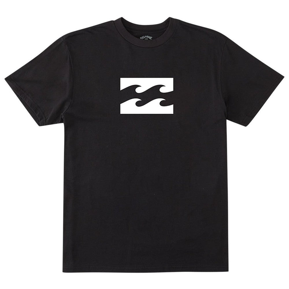 Billabong Mens Team Wave Short Sleeves T-Shirt In Black