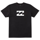 Billabong Mens Team Wave Short Sleeves T-Shirt In Black