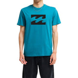 Billabong Mens Team Wave Short Sleeves T-Shirt In Blue