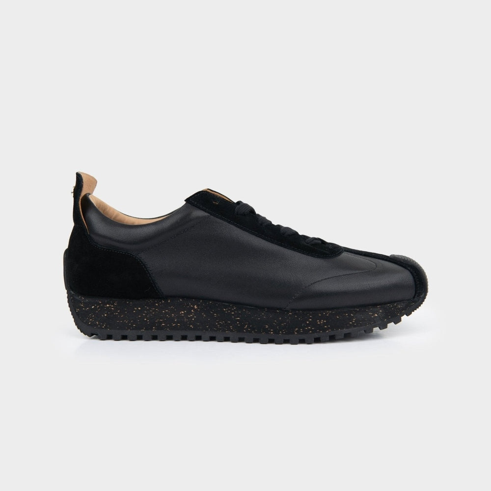Ben Sherman Mens Henry Leather Sneakers In Black