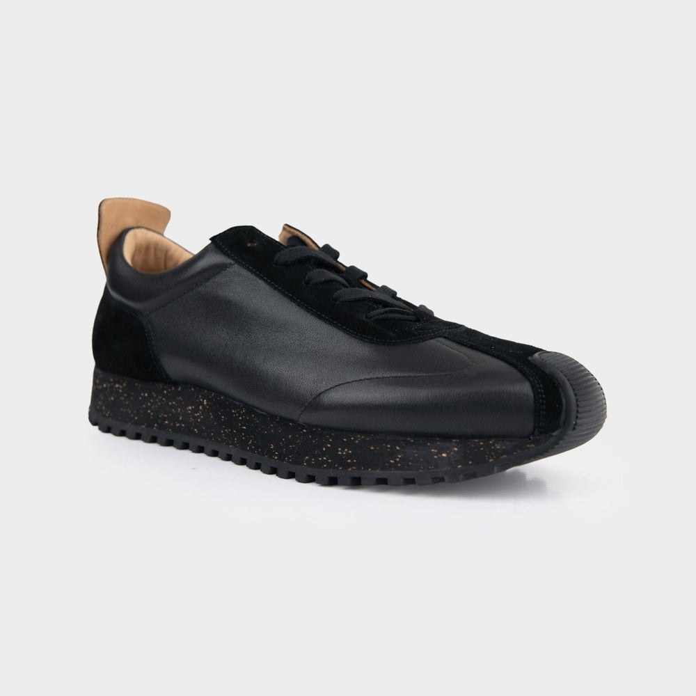 Ben Sherman Mens Henry Leather Sneakers In Black