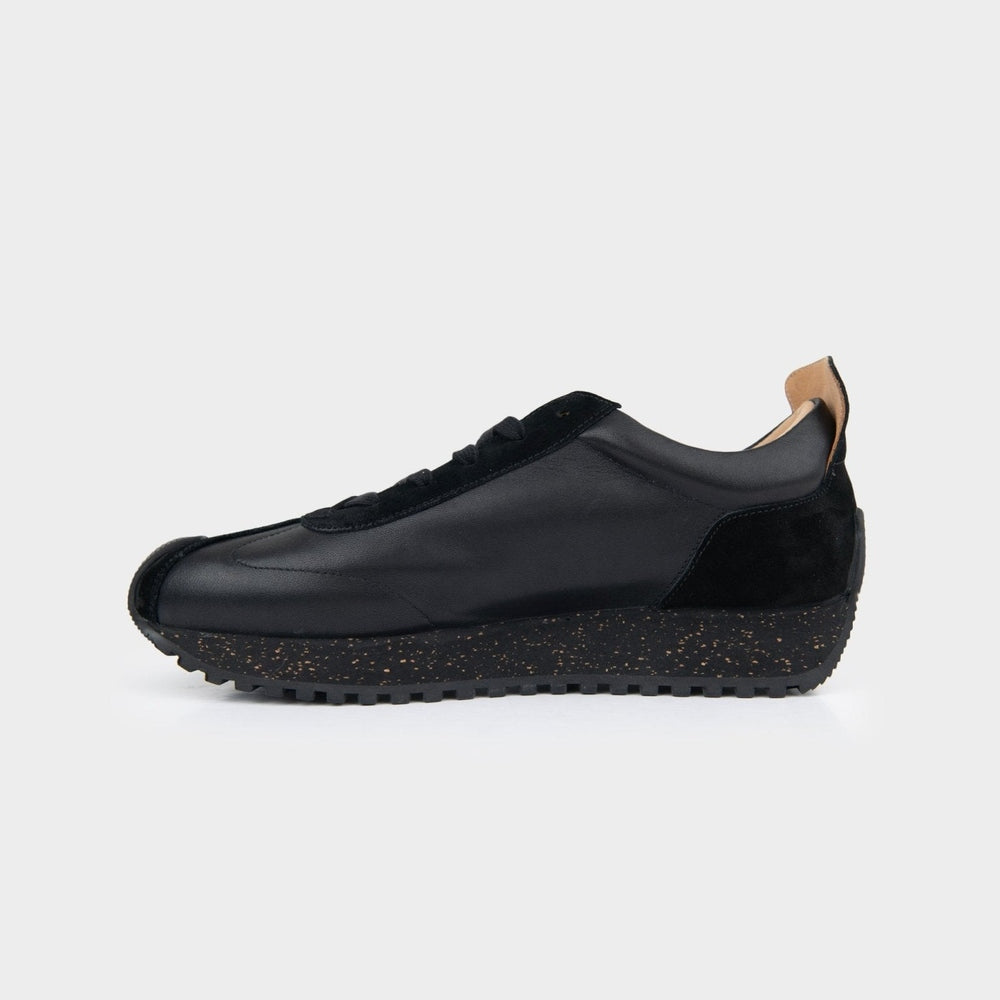 Ben Sherman Mens Henry Leather Sneakers In Black