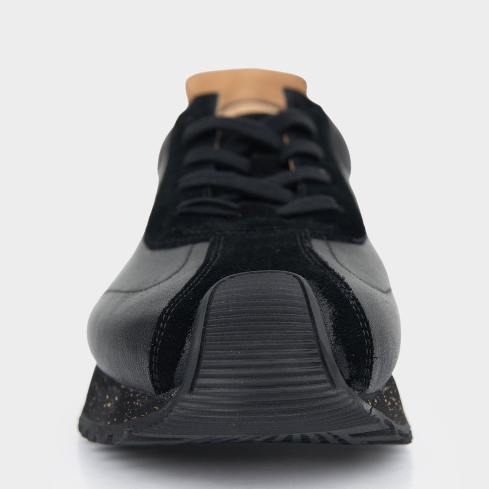 Ben Sherman Mens Henry Leather Sneakers In Black