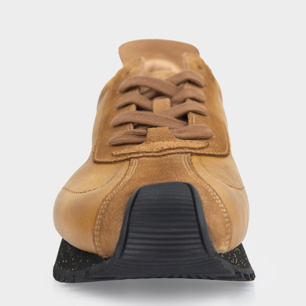 Ben Sherman Mens Henry Leather Sneakers In Mustard