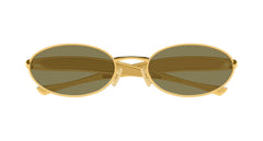 Bottega Veneta Unisex Sunglasses In Gold
