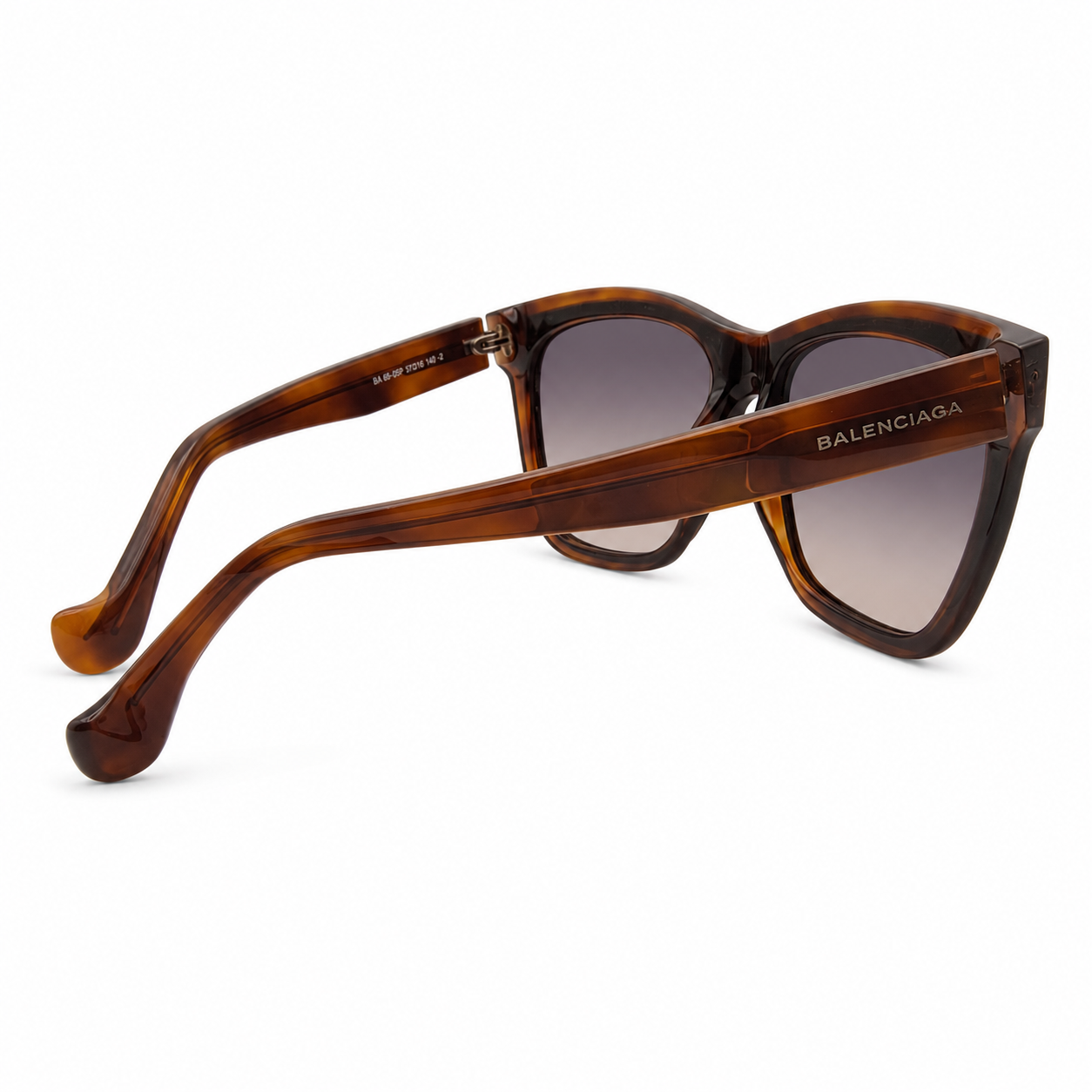 Balenciaga Cat Eye Sunglasses In Havana Tortoise