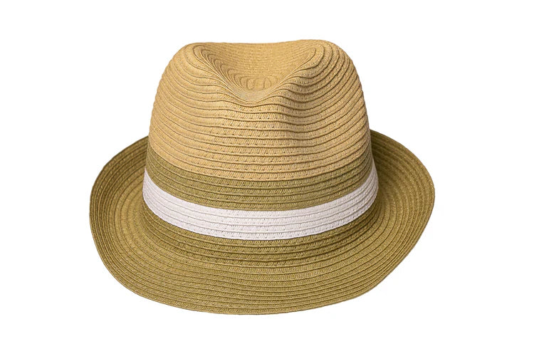 Urban Supply Mens Ballito Hat In Green/White/Natural