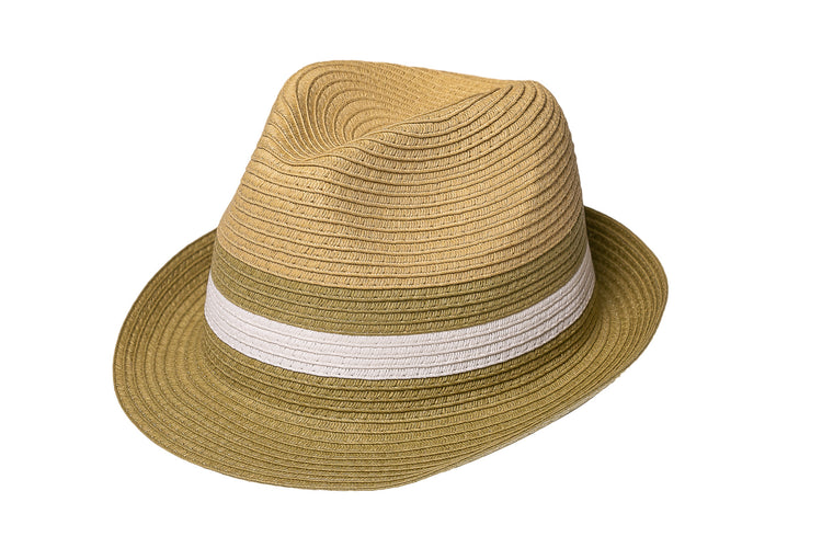 Urban Supply Mens Ballito Hat In Green/White/Natural