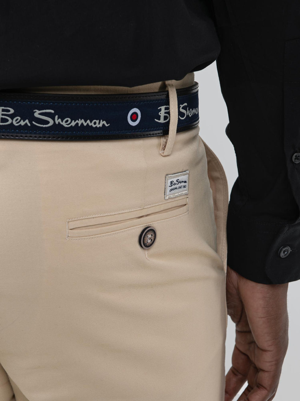 Ben Sherman Mens Straight Fit Chinos In New Wheat