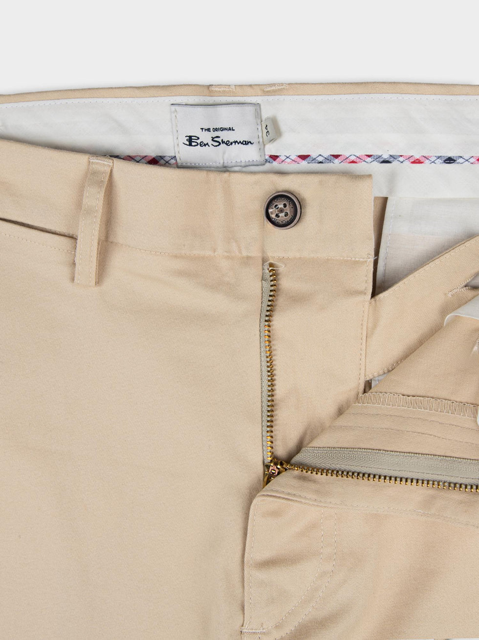 Ben Sherman Mens Straight Fit Chinos In New Wheat