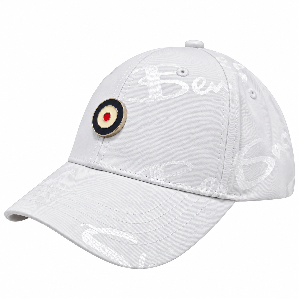 Ben Sherman Mens George Plastisol Cap In White