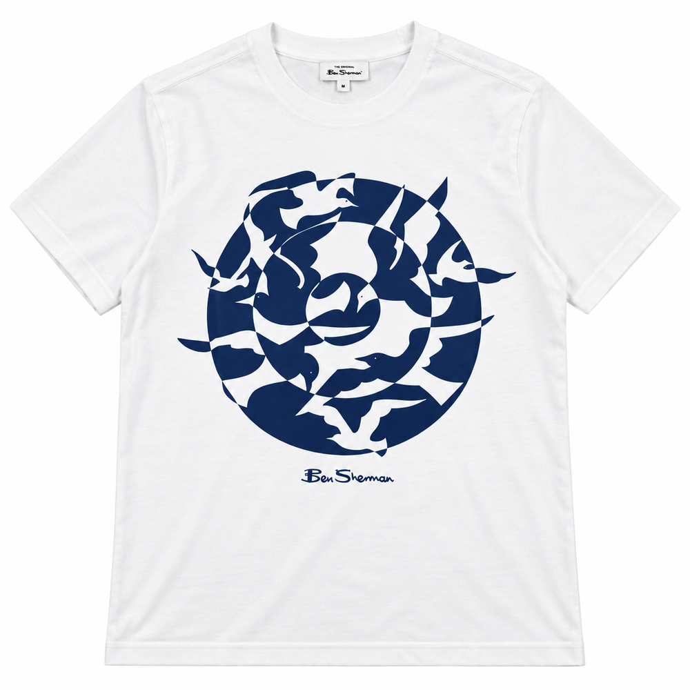 Ben Sherman Seagull T-Shirt In White