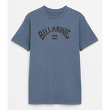 Billabong Mens Arch Wave Short Sleeve T-Shirt In Slate Blue