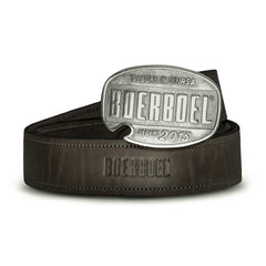 Boerboel Mens Leather Belt In Black