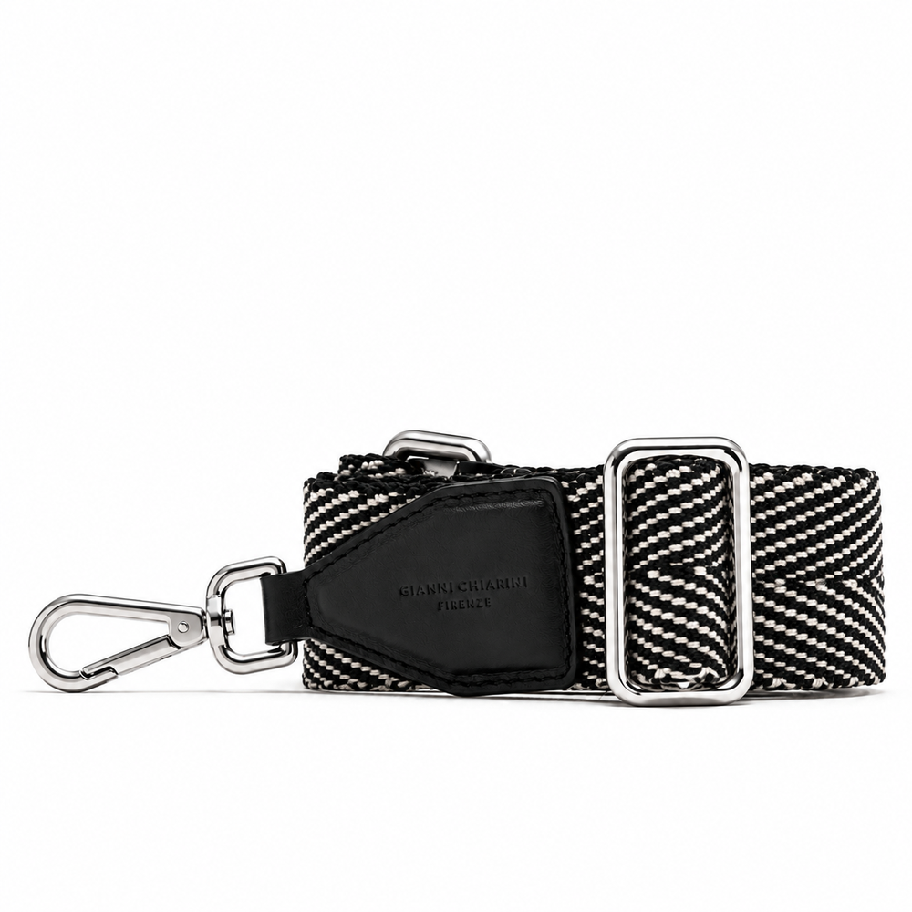 Gianni Chiarini Spiga Universal Strap In Black & White