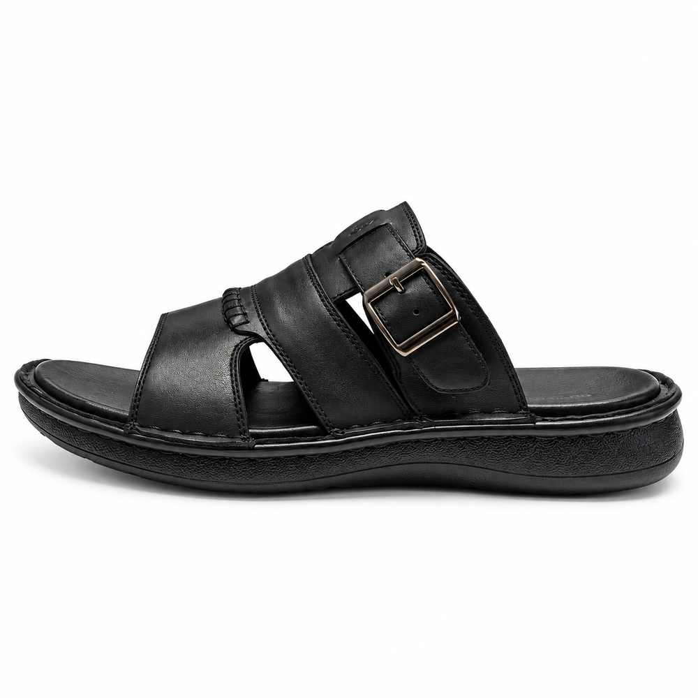 Hush Puppies Mens Gerrie Nubuck Sandals In Black