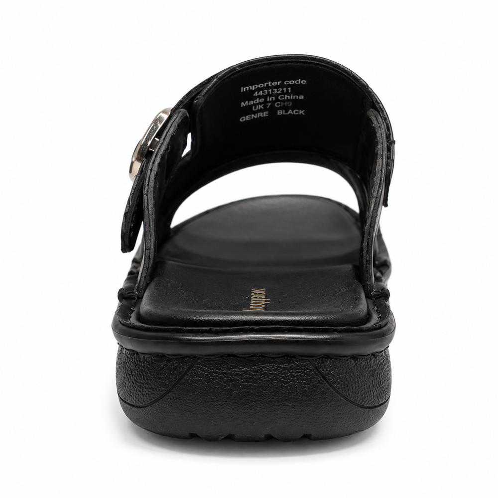 Hush Puppies Mens Gerrie Nubuck Sandals In Black