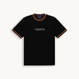Tshepo Jeans Unisex Flag Ribbed T-Shirt In Black