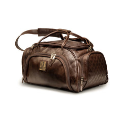 Boerboel Geniune Leather Duffle Bag In Brown