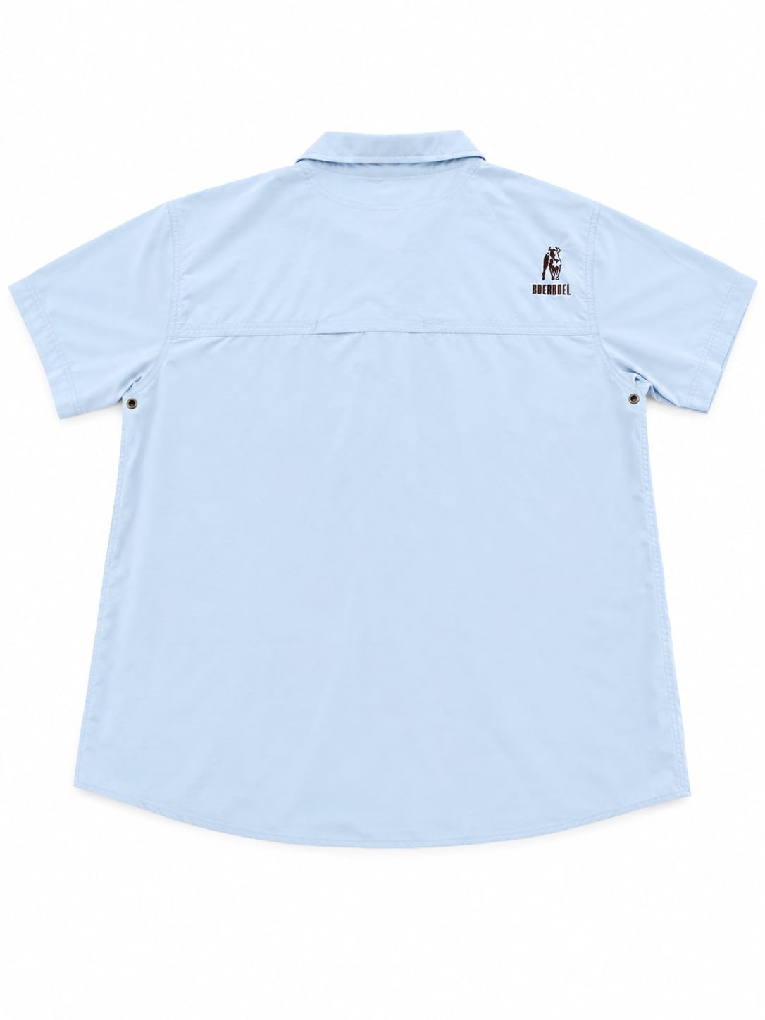 Boerboel Mens Gariep Short Sleeves Shirt In Sky Blue