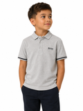 Hugo Boss Short Sleeve Polo Shirt In Grey