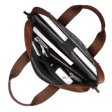 Brando James 15" Slimline Laptop Bag In Brown
