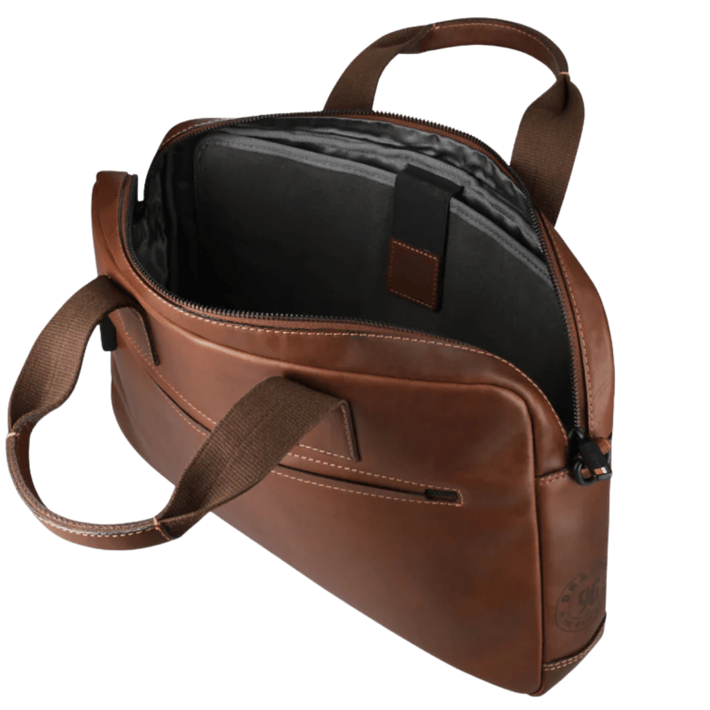 Brando James 15" Slimline Laptop Bag In Brown