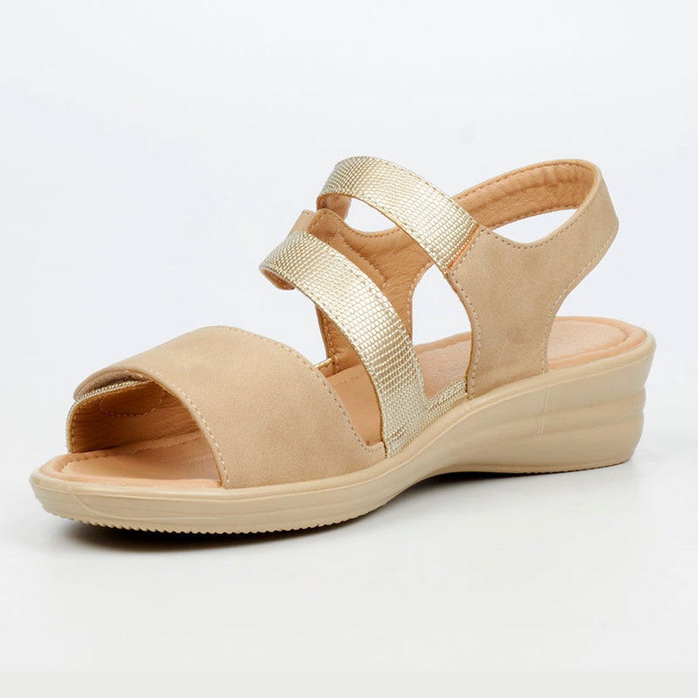 Butterfly Feet Ladies Chrissy 4 Shoes In Champagne