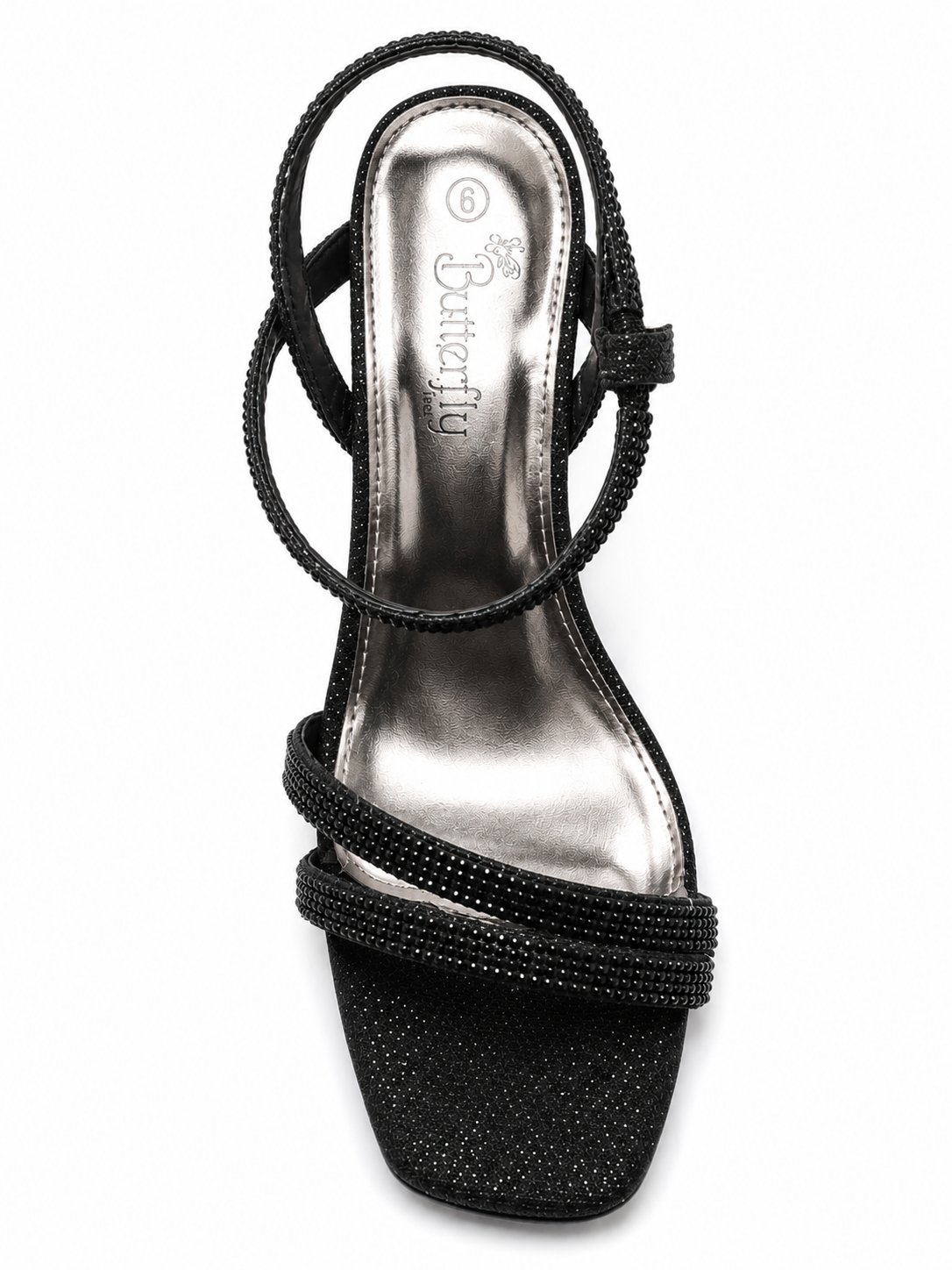 Butterfly Feet Ladies Crysta 1 Heels In Black