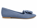 Butterfly Feet Ladies Frida 4 Flat Shoes In Navy