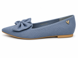 Butterfly Feet Ladies Frida 4 Flat Shoes In Navy