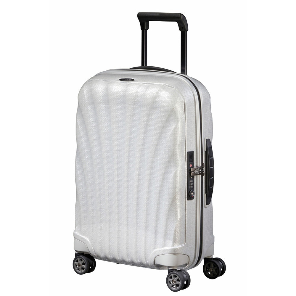 Samsonite C Lite Spinner Trolley Bag In Off White