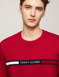 Tommy Hilfiger Chest Insert Tee Red