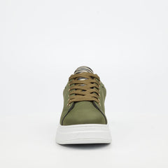 Butterfly Feet Ladies Campus 1 Shoes In Olive and White