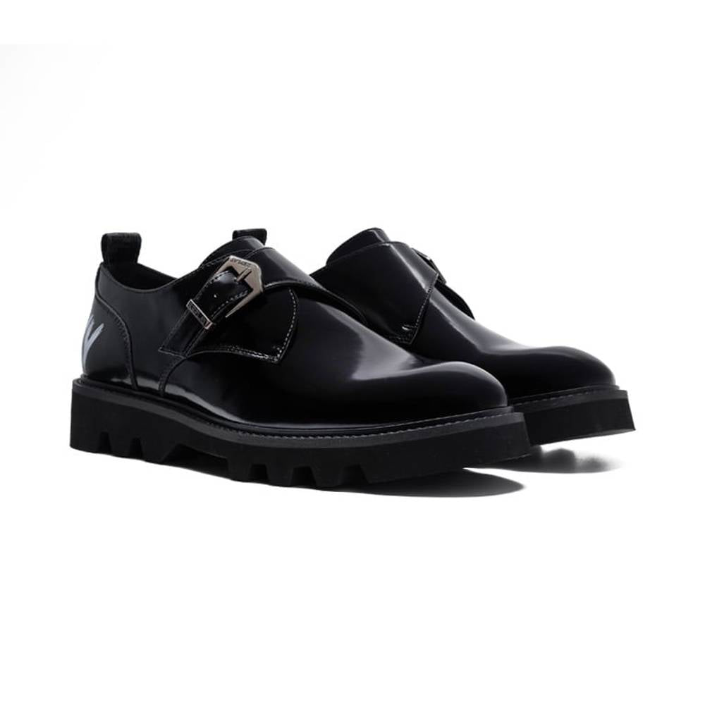 Replay Mens Canver Print Shoes In Black