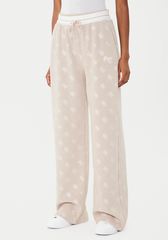 Guess Womens Paulina Wide Leg Trousers In Taupe