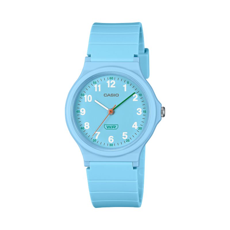 Casio Womens Analogue Small Round Watch In Blue