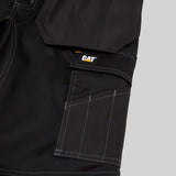 Caterpillar Mens Essential Knee Pocket Stretch Trouser In Black