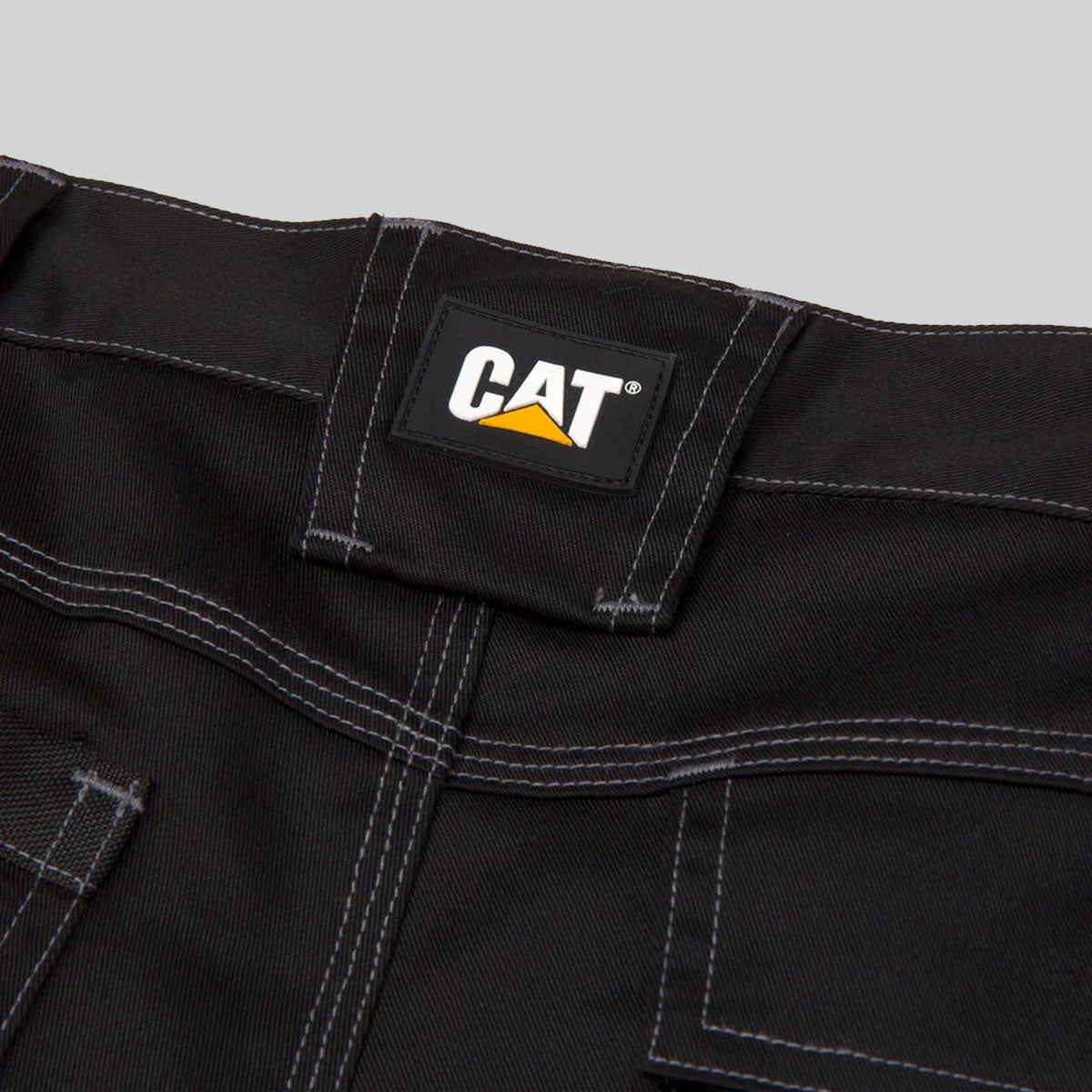 Caterpillar Mens Essential Knee Pocket Stretch Trouser In Black