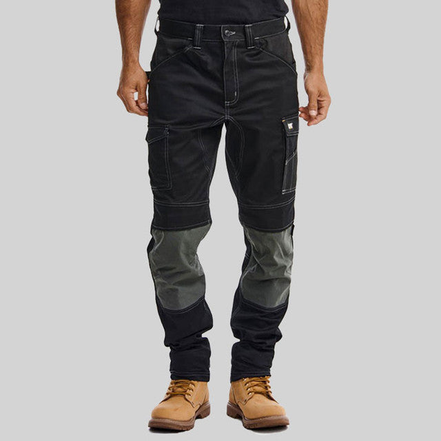 Caterpillar Mens Essential Knee Pocket Stretch Trouser In Black