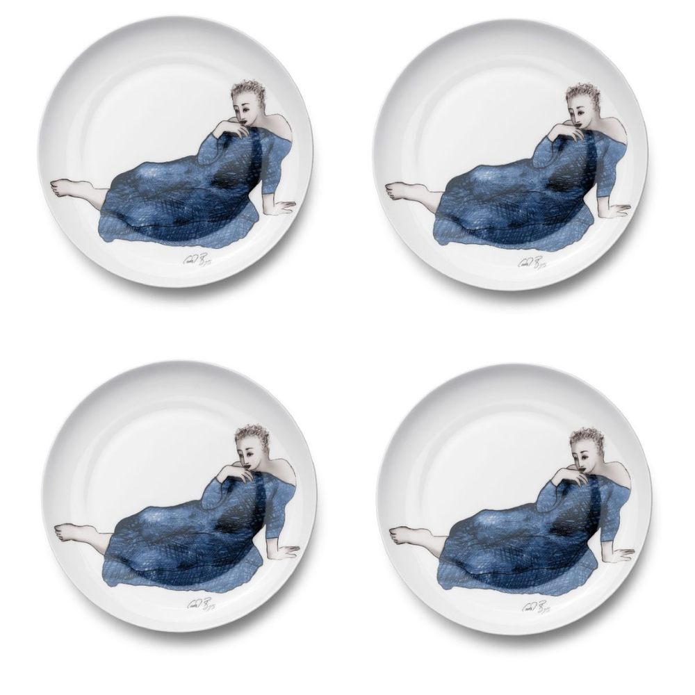 Carrol Boyes Enticing Set of 4 Dinner Plates