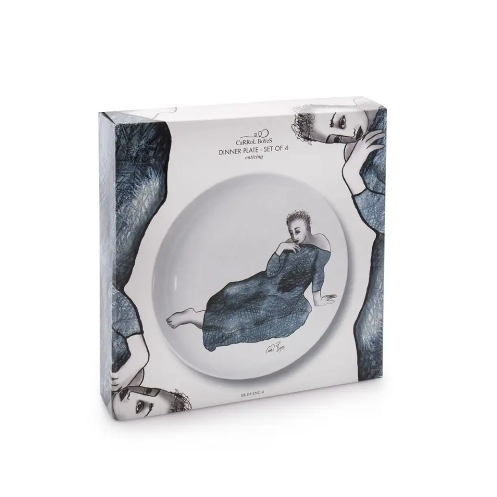 Carrol Boyes Enticing Set of 4 Dinner Plates