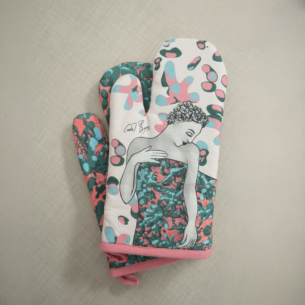 Carrol Boyes Oven Glove Set Of 2 Strength In Pink Multi