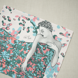 Carrol Boyes Tea Towel Set Of 2 Strength In Pink Multi