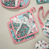 Carrol Boyes Pot Holder Set Of 2 Strength In Pink Multi