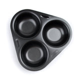 Creative Cooking Triple Egg Poacher In Black
