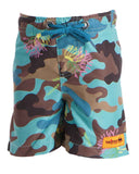 Sniper Boys Coral Camouflage Swim Shorts
