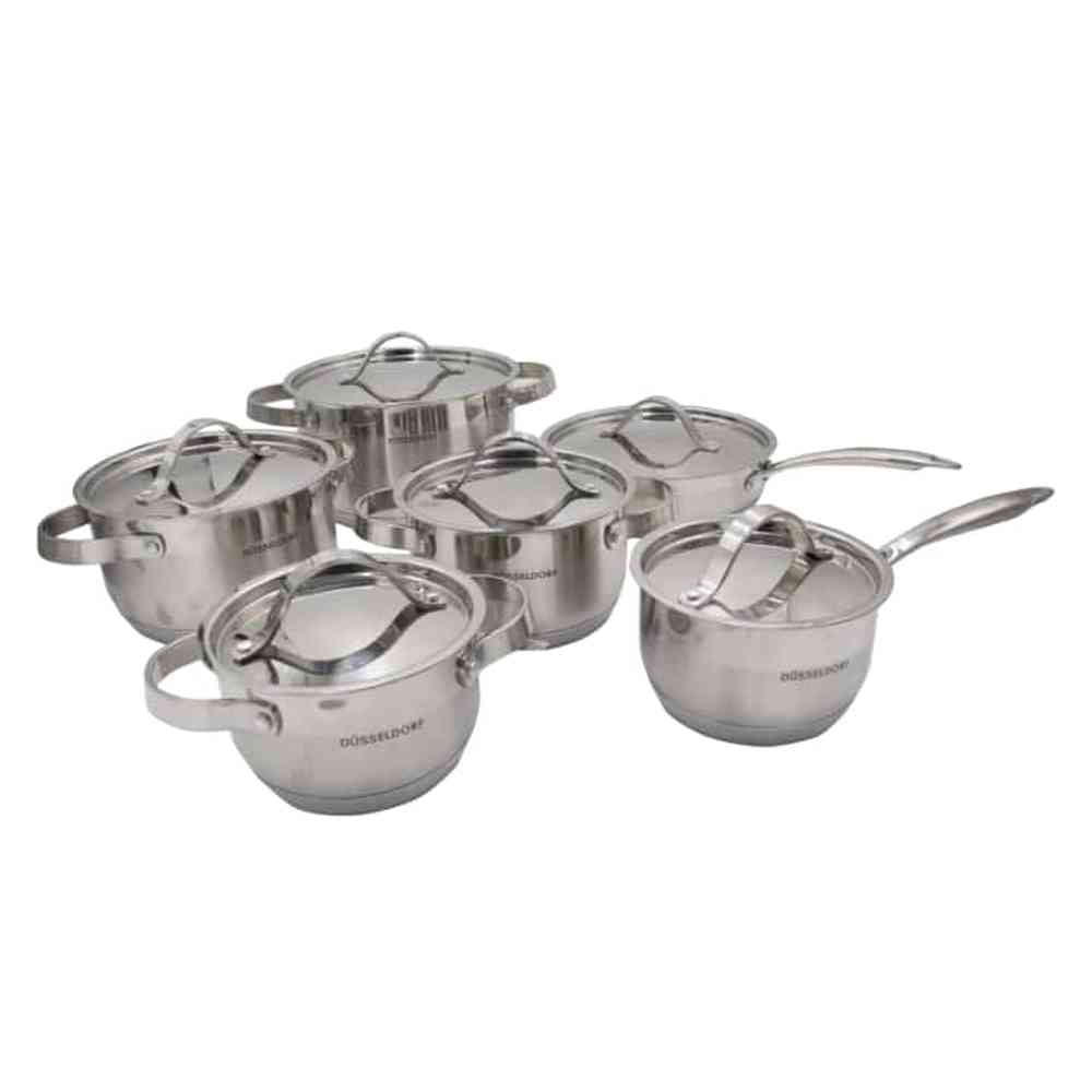 Dusseldorf 12 Piece Cookware In Silver