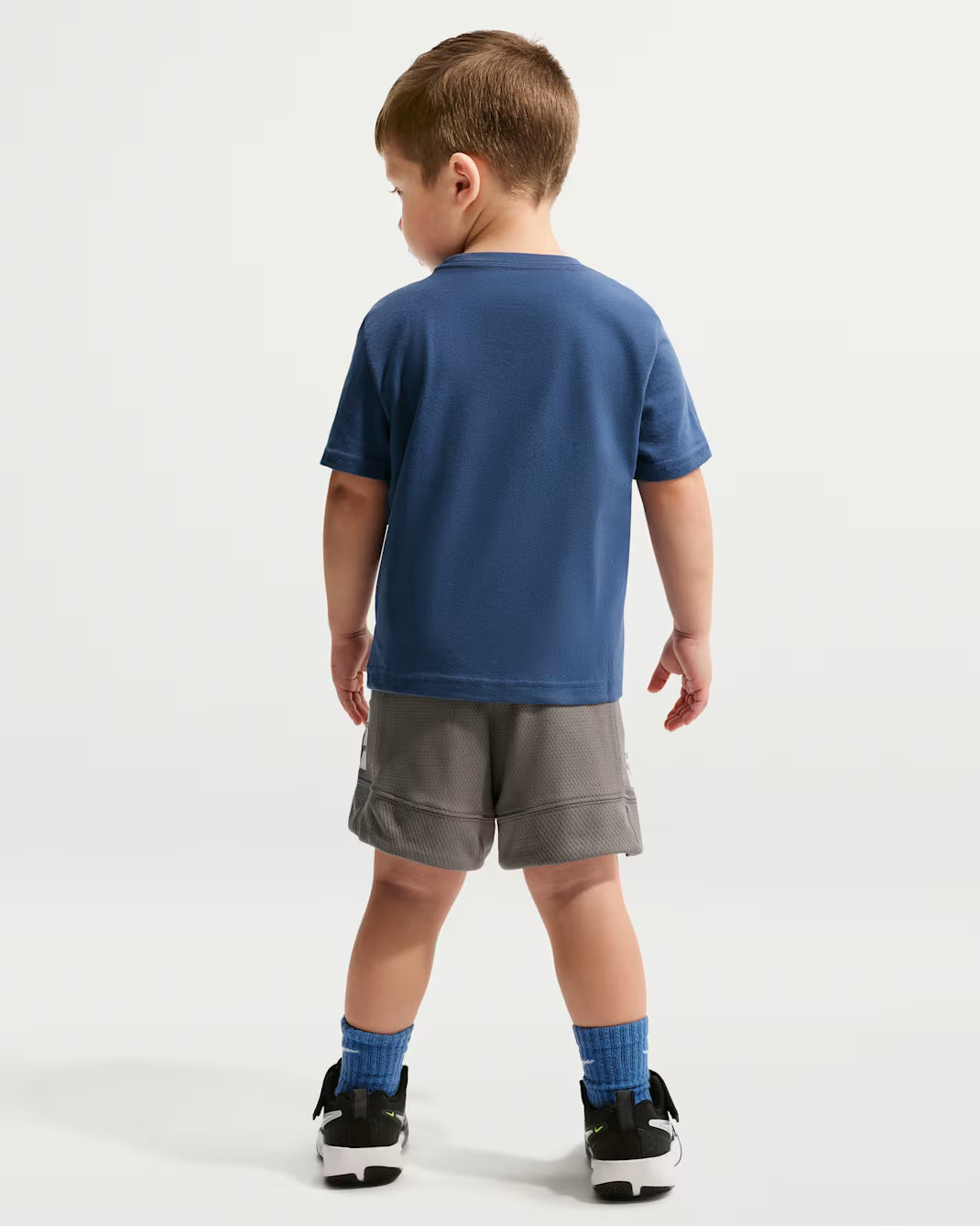 Nike Kiddies Boys Chalky Boxy Ball Tee T-Shirts In Navy
