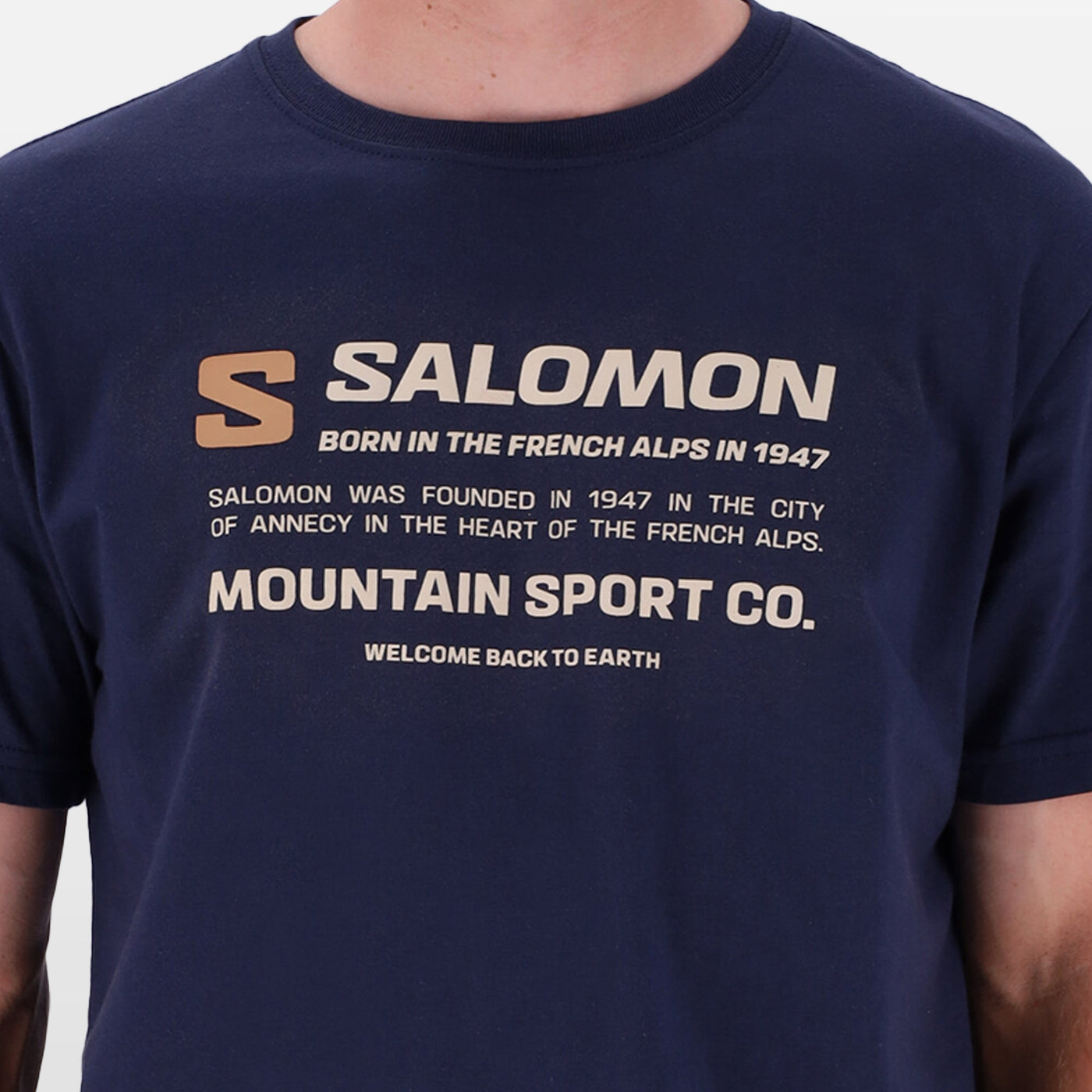Salomon Mens Chiyo Short Sleeve Blue Nights Tee